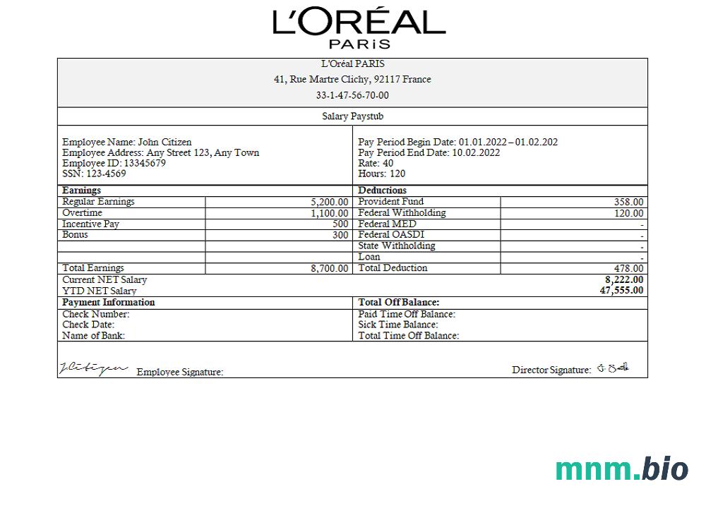 France Loreal Paris firma zajmująca się dystrybucją kosmetyków